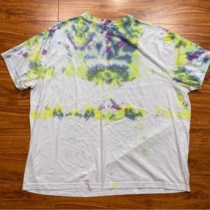 3/$25 George Women's Blue Green Tie Dye Soft Cotton Crew T-Shirt 3X Casual Boho